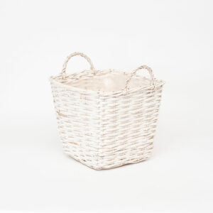 Alternative view of Cesto portapianta quadrato in vimini