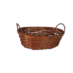 Cesto in bambù ovale con manici