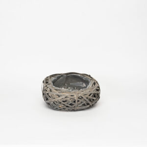 Ciotola bombata in vimini