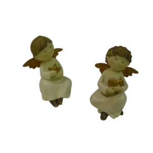 Statuette di angeli natalizi