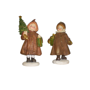 Statuette di bambini natalizi