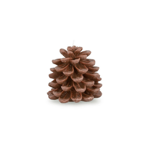 Candela natalizia a forma di pigna