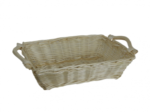 Cesto natalizio in acacia