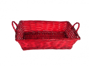 Cesto natalizio in vimini