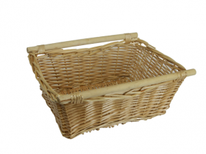 Cesto natalizio in vimini