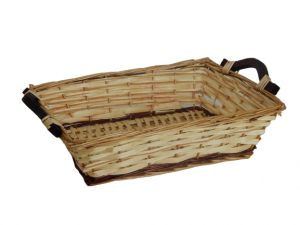 Cesto natalizio in vimini