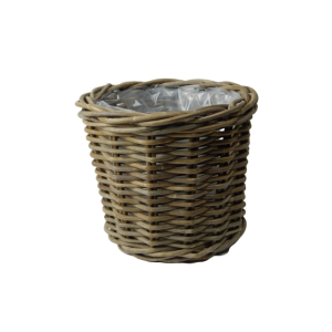 Cesto portavaso in rattan