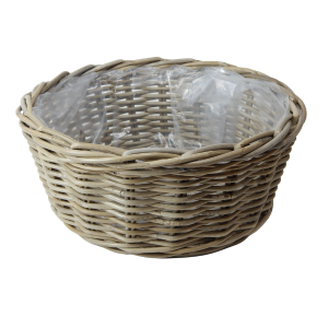 Cesto portavaso in rattan