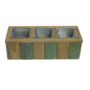 Cassetta portavaso in legno