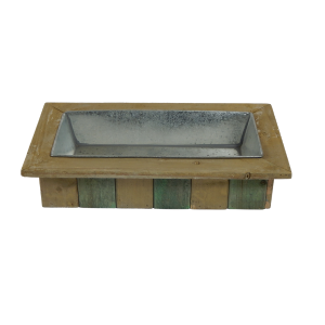 Cassetta portavaso in legno