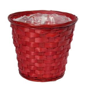 Cesto coprivaso in bambù