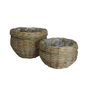 Cesti portavaso vimini