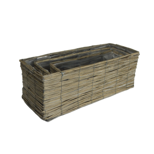 Cesti portavaso in vimini