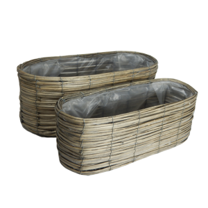 Cesti portavaso in vimini