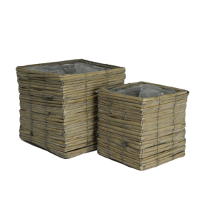 Cesti portavaso in vimini