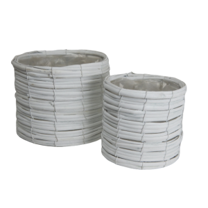 Cesti portavaso in vimini