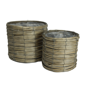 Cesti portavaso in vimini