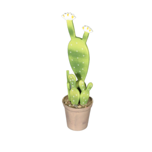 Cactus finto in legno