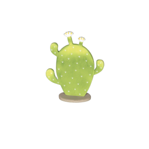 Cactus finto in legno