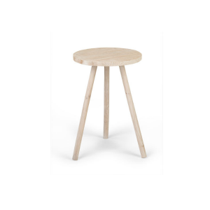 Tavolino rotondo in legno