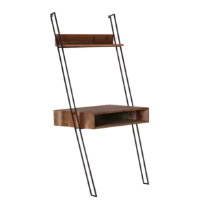 Scaffale scrivania da muro in legno