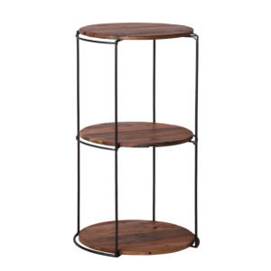 Scaffale cilindrico in legno