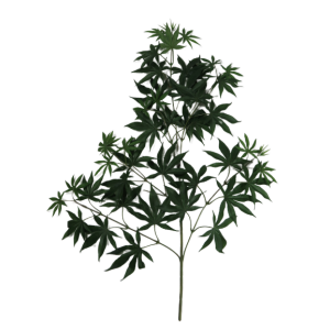 Ramo finto acero 70 cm