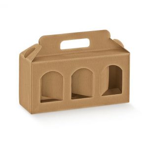Scatola in cartone portavasetti