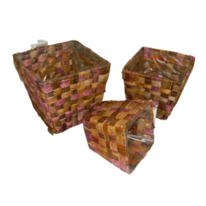 Cesto portavaso in vimini