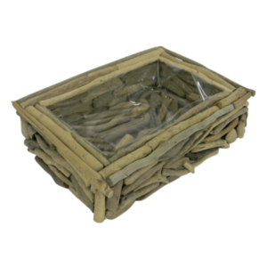 Cesto portavaso in legno