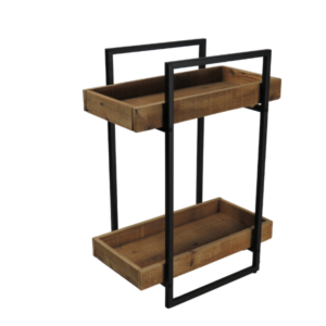 Espositore portapiante a due ripiani