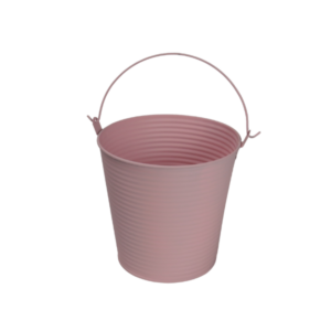 Secchio in latta decorativo
