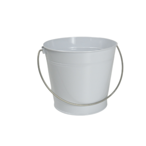 Secchio in metallo decorativo