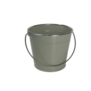 Secchio in latta decorativo per fiori