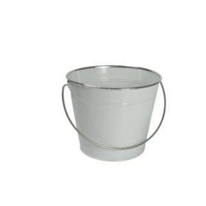 Secchio in latta decorativo per fiori