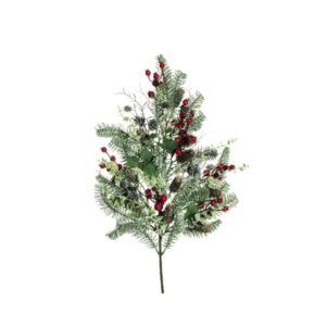 Bush di pino artificiale decorato