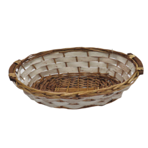 Cesto Natalizio bicolore ovale