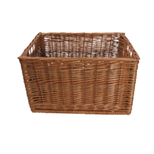 Cesto in vimini con impugnature