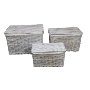 Cesti portabiancheria in vimini shabby