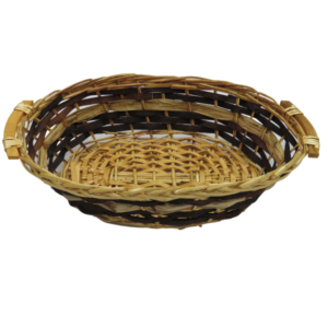 Cesto di Natale in vimini marrone