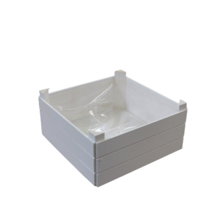 Cassetta quadrata per fiori