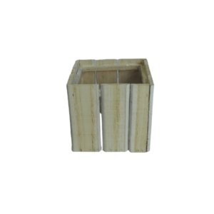 Cassetta coprivaso in legno