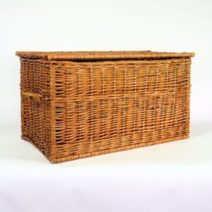 Baule in vimini rosso 70x40cm