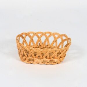 Cestino ovale portapane sintetico 12x7cm
