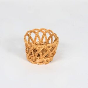 Cesto ovale in vimini sintetico 20x12cm
