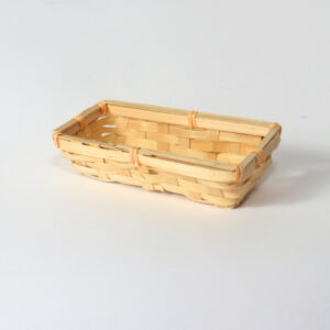 Cestino in piattina di bambù 16x7,5 cm