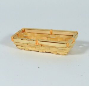 Cestino in piattina di bambù 14,5x10 cm