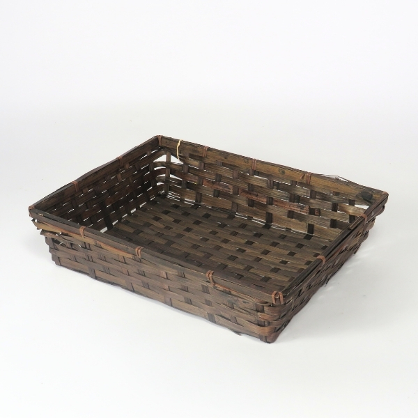 Cesto in bambù marrone 40,5x29,5 cm