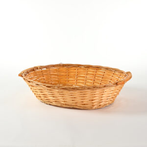 Cesto ovale in vimini miele 61x48 cm