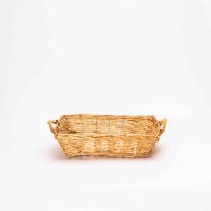 Cesto in vimini naturale 49x39 cm